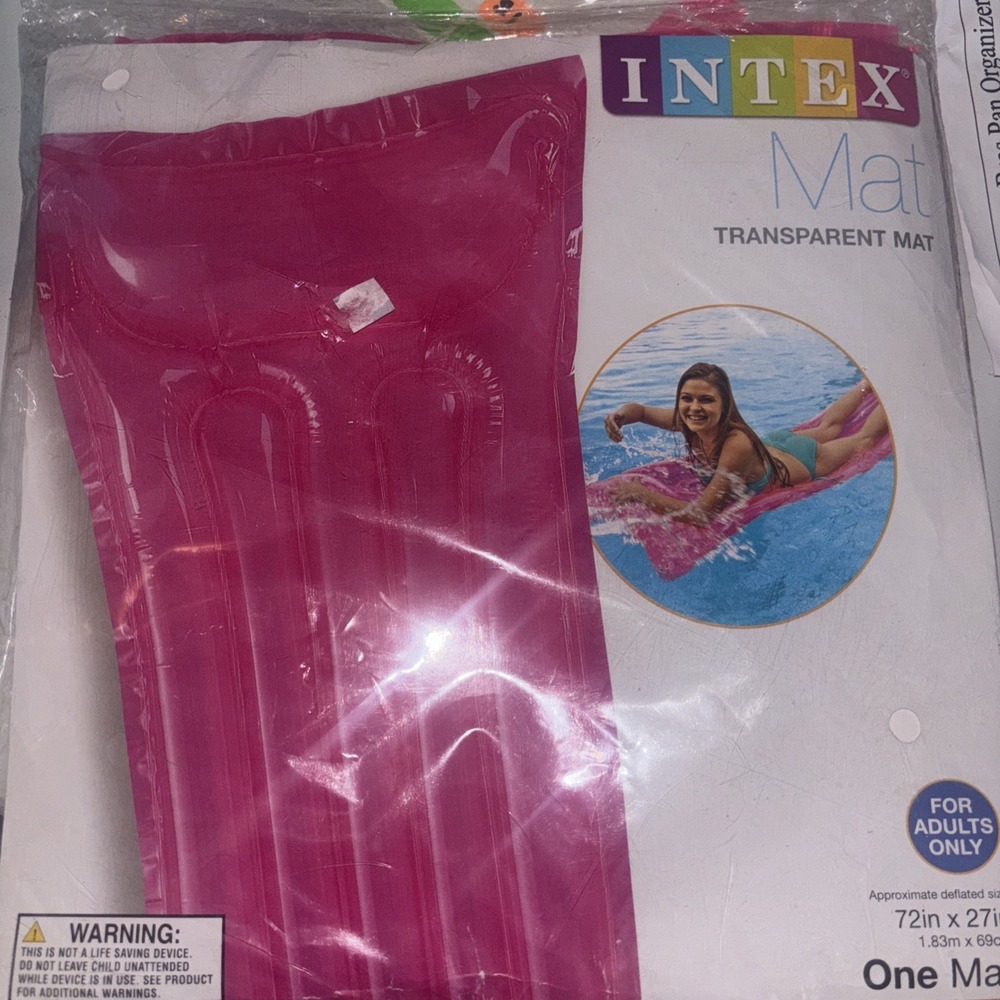 Intex 59703WA  72"x27" Pool Raft Float Loungers PINK Economat Raft 2016 TOTE 2
